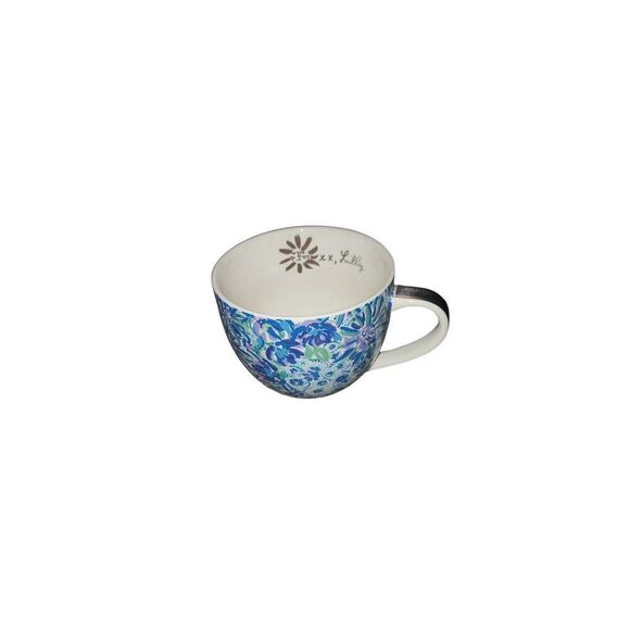 Lilly Pulitzer Blue Pattern Coffee Cup - Picture 1 of 4